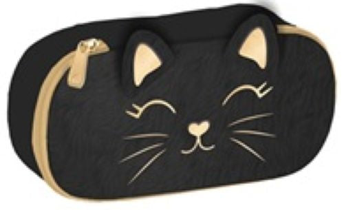 PORTATODOS ASTRABAG FLUFFY KITTY BLACK