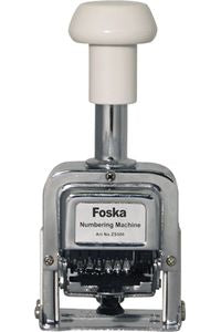 SELLO NUMERADOR METALICO AUTOMATICO FOSKA 5 MM 6 BANDAS