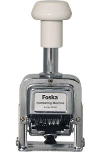 SELLO NUMERADOR METALICO AUTOMATICO FOSKA 5 MM 8 BANDAS