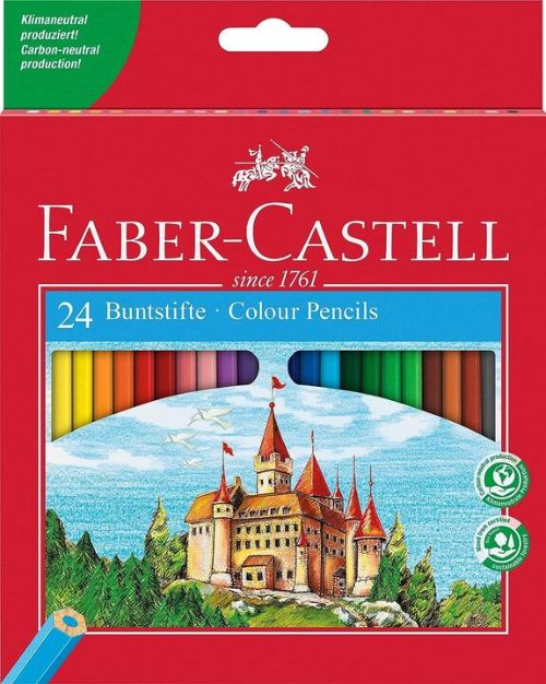 ESTUCHE 24 LAPICES HEXAGONALES DE COLORES FABER-CASTELL