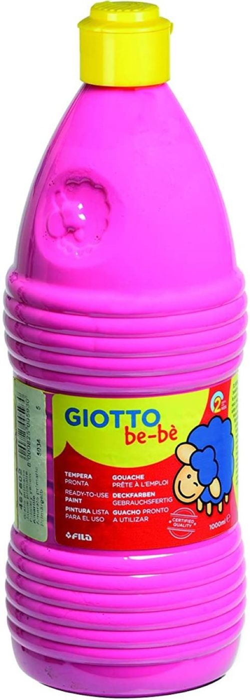 BOTE SUPER TEMPERA GIOTTO BE-BE MAGENTA 1000ML
