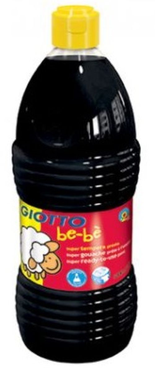 BOTE SUPER TEMPERA GIOTTO BE-BE NEGRO 1000ML