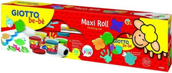 Set pintura dedos giotto be-be maxi roll painting