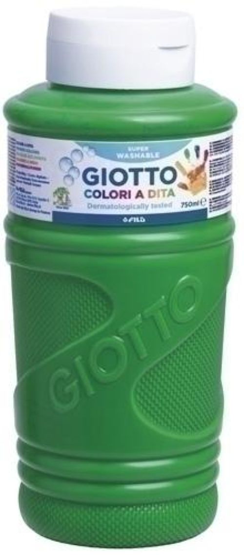 BOTE PINTURA DEDOS GIOTTO 750ML VERDE