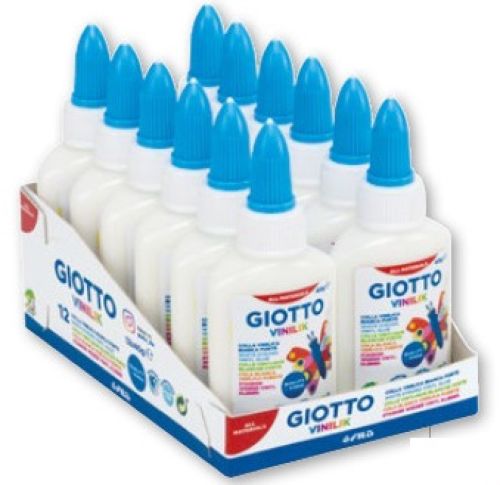 C/12 bote pegamento cola blanca giotto vinilik 40g con aplicador