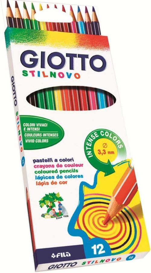 ESTUCHE 12 LAPICES COLORES GIOTTO STILNOVO