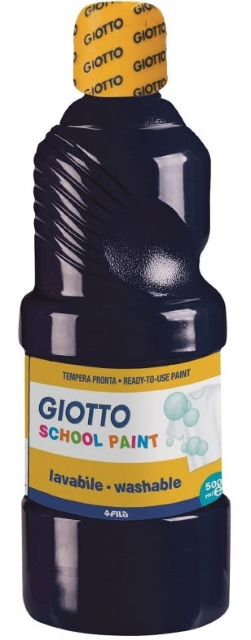 Bote témpera escolar Giotto 500ml negro