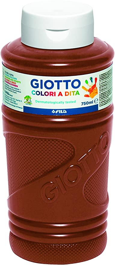 BOTE PINTURA DEDOS GIOTTO 750ML MARRON