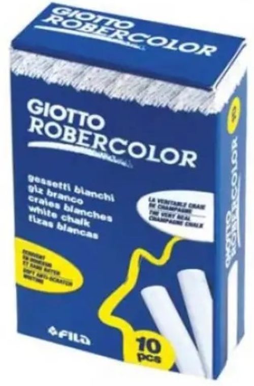 ESTUCHE 10 TIZAS BLANCAS ROBERCOLOR