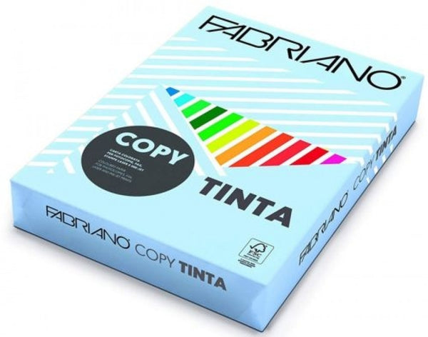 PAQUETE A4 500H 80G COLOR PASTEL AZUL CELESTE FABRIANO