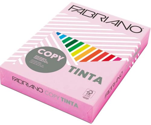 PAQUETE A4 500H 80G COLOR ROSA CLARO PASTEL FABRIANO