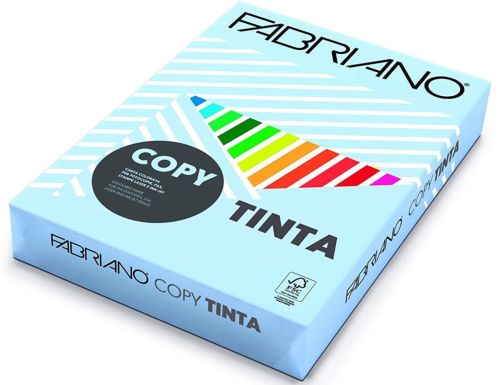 PAQUETE A4 500H 80G COLOR PASTEL AZUL CLARO FABRIANO