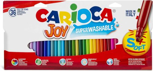 ESTUCHE 36 ROTULADORES CARIOCA JOY PUNTA FINA SUPERLAVABLE