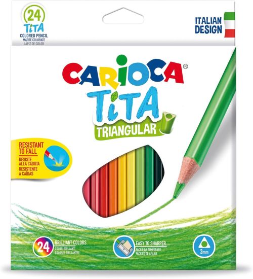 Estuche lapices de colores triangulares tita