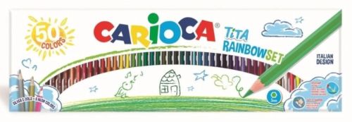 Estuche 50 lapices de colores hexagonales tita