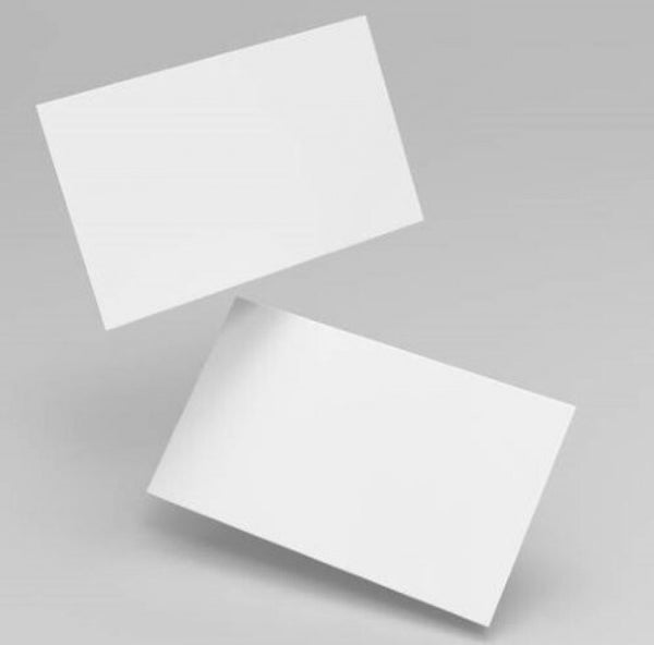 PAQ/100 TARJETAS DE VISITAS BLANCA 5,5CMX9,5CM