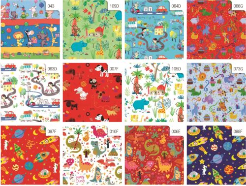 Exp 50 rollos papel regalo infantil Bimbi 70x200cm surtido