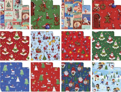 EXP 50 ROLLITOS PAPEL REGALO NAVIDAD BIMBI 70X200CM SURTIDO