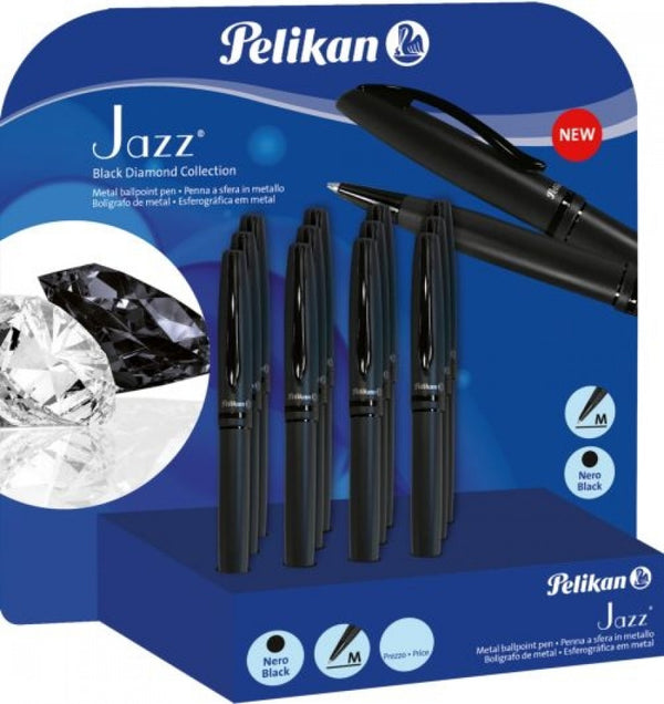 Exp 12 boligrafo jazz black diamond color negro