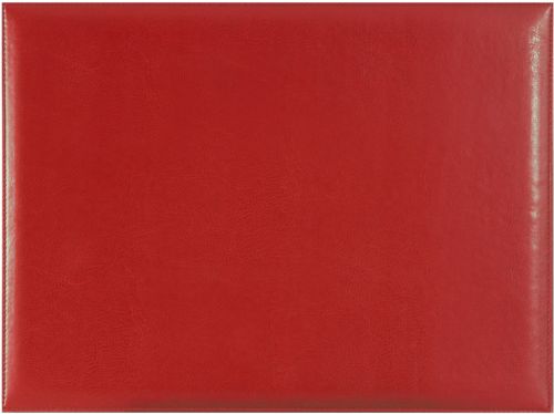 VADE SOBREMESA COLOR ROJO 50X35CM SIMIL PIEL