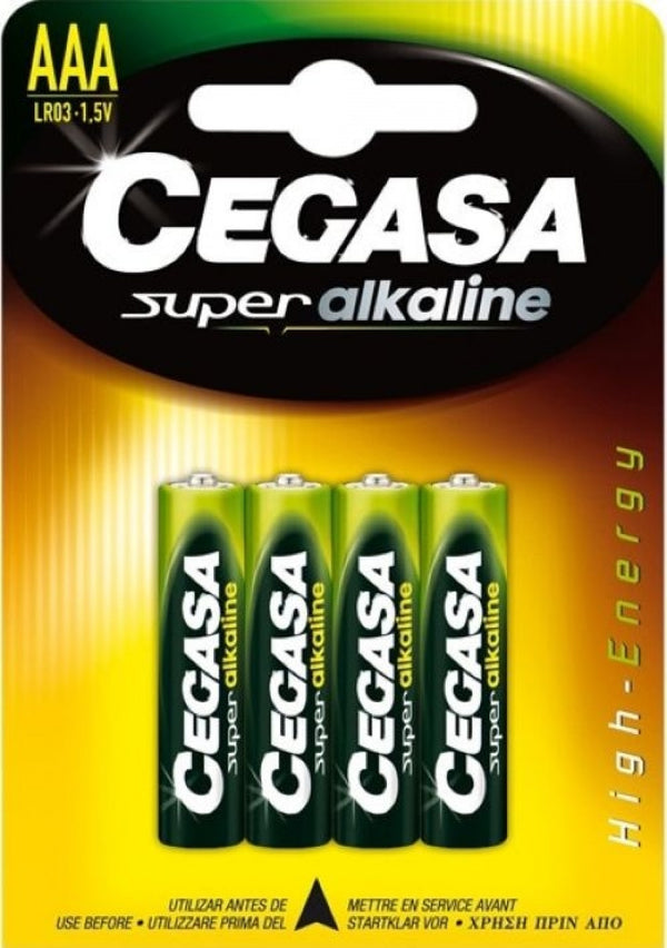 BLISTER 4 PILAS CEGASA SUPER ALCALINA AAA LR03