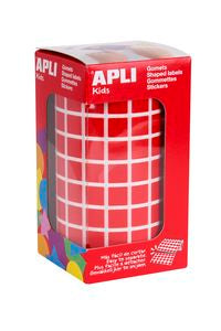 ROLLO GOMETS CUADRADOS ROJO AUTOADHESIVOS 10MM