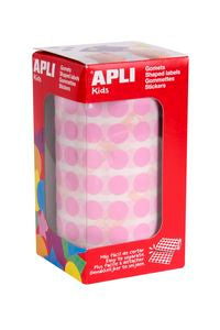 ROLLO GOMETS REDONDO ROSA AUTOADHESIVOS 10,5MM