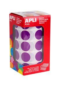 ROLLO GOMETS REDONDO LILA AUTOADHESIVOS 20MM