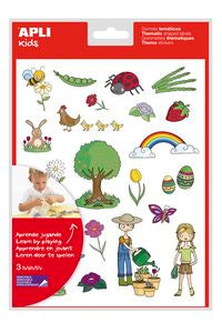 BLISTER 3 HOJAS GOMETS PRIMAVERA AUTOADHESIVOS