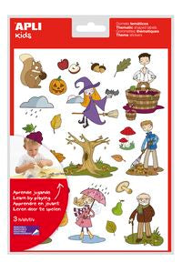 BLISTER 3 HOJAS GOMETS OTOÑO AUTOADHESIVOS