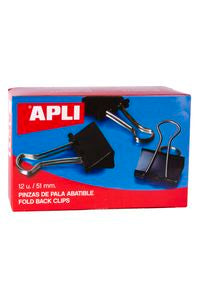Caja 12 pinza pala abatible 51mm apli