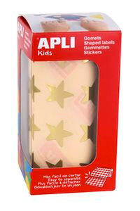 ROLLO GOMETS ESTRELLA ORO AUTOADHESIVOS 19,5MM