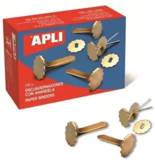 C/100 encuadernadores con arandela 25 mm apli