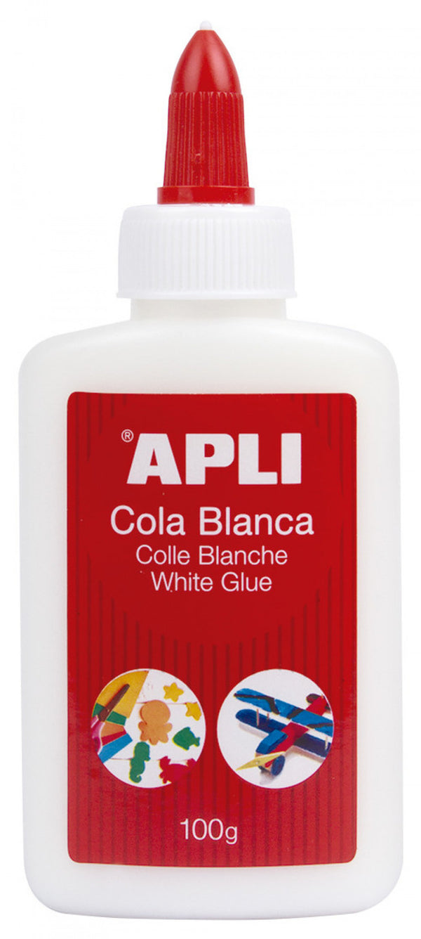 Bote pegamento cola blanca 100g Apli