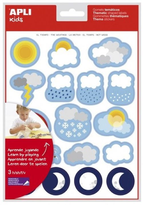 BLISTER 3 HOJAS GOMETS EL TIEMPO AUTOADHESIVOS