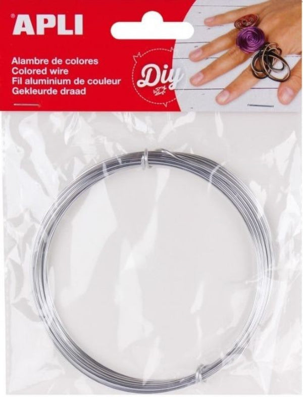 Hilo alambre plata 1,55mm x 5m