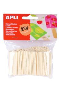 Bolsa 500 mini palos planos color madera