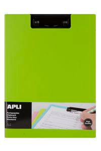 CARPETA A4 CON PINZA SUPERIOR POLIPROPILENO FOAM VERDE