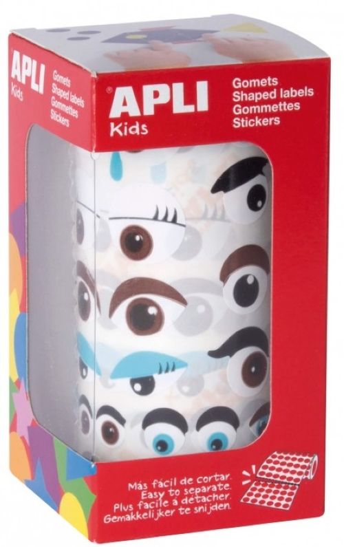 ROLLO GOMETS OJOS MULTICOLOR SURTIDOS