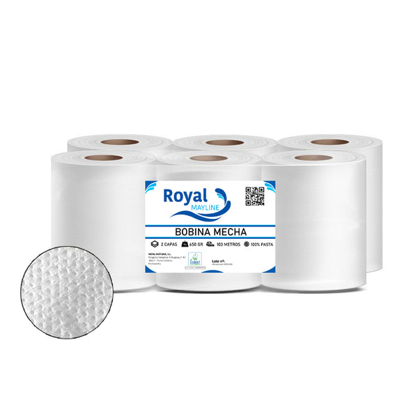 PACK/6 BOBINA MECHA LAMINADA 103M 650G LISMA