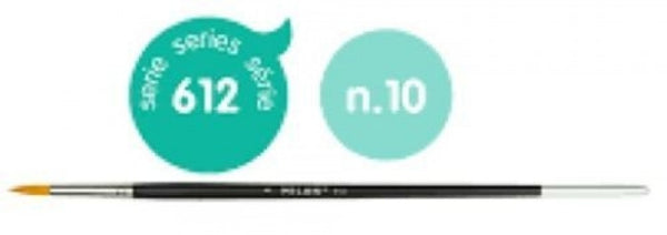 PAQ/4 PINCEL SINTETICO REDONDO Nº 10 SERIE 612 MANGO LARGO