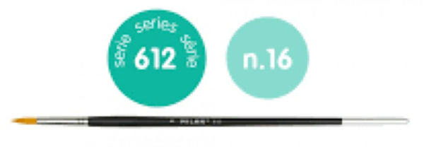 PAQ/6 PINCEL SINTETICO REDONDO Nº 16 SERIE 612 MANGO LARGO