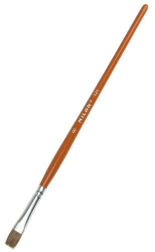 PAQ/6 PINCEL ESCOLAR PLANO Nº14 SERIE 121 MILAN