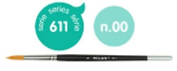 C/6 pincel sintetico redondo nº 00 serie 611 mango corto