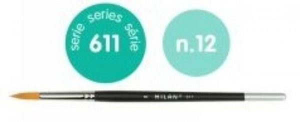 PAQ/3 PINCEL SINTETICO REDONDO Nº 12 SERIE 611 MANGO CORTO