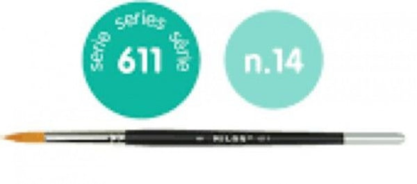 PAQ/3 PINCEL SINTETICO REDONDO Nº 14 SERIE 611 MANGO CORTO