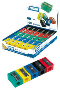 C/60 AFILALAPICES PLASTICO CUADRADO MILAN COLORES SURTIDOS