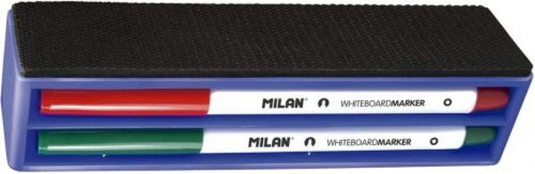 CAJA BORRADOR MAGNETICO + 4 ROTULADORES PIZARRA BLANCA