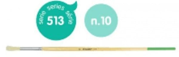 PAQ/12 PINCEL CERDA REDONDO Nº 10 SERIE 513 MANGO LARGO