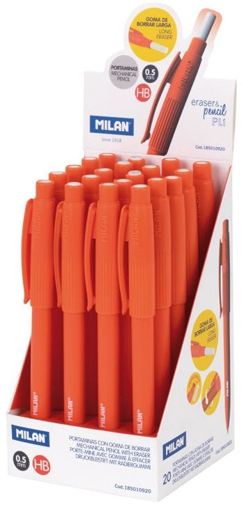 Exp 20 portaminas + goma 0,5mm hb pl1